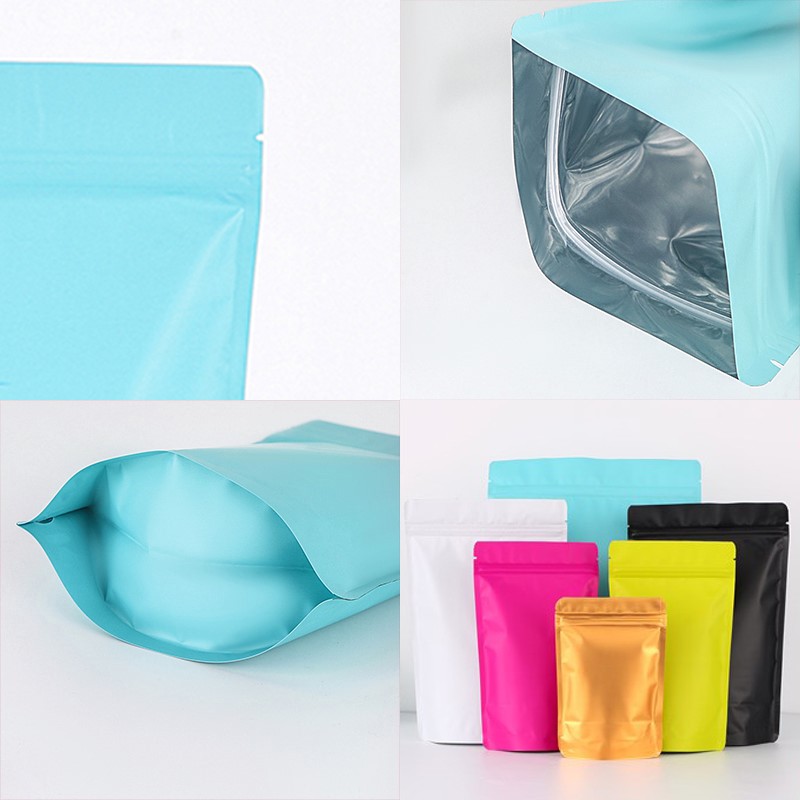 (แพ็ค 50 ใบ) ถุงซิป ก้นตั้ง เนื้ออลูมิเนียมฟอยล์ เนื้อแมท #P277 ซองฟอยล์สี สำหรับบรรจุอาหาร ขนม ถุงบรรจุภัณฑ์ - รูปที่ 3