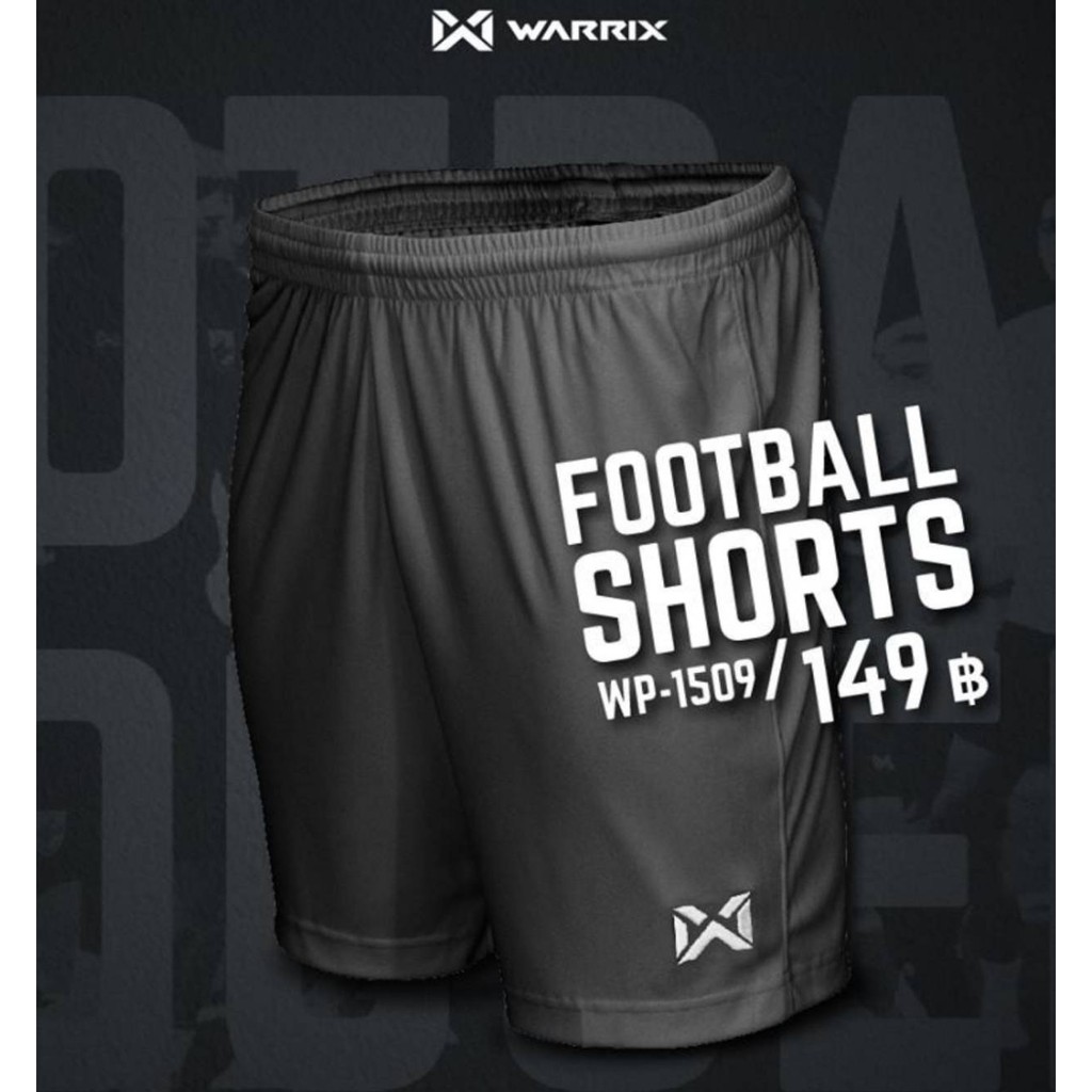 กางเกงฟุตบอลไซด์พิเศษWarrix 5L,7Lสีดำ 1509 **สินค้าคุณภาพแท้100%**