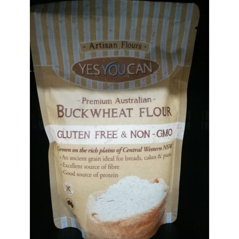 BUCKWHEAT FLOUR (YES YOU CAN BRAND) แป้งบัควีท 100% บัควีท ฟลาวร์ 375 g ส่งฟรี