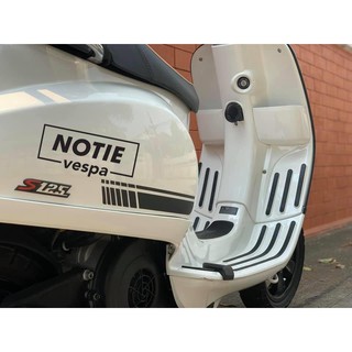 สติกเกอร์แต่งเวสป้า ติดแถบข้างรุ่น 2019 มี 2 ชิ้น(ซ้ายขวา)  New Vespa Sticker สติ๊กเกอร์ ของแต่งเวสป้า