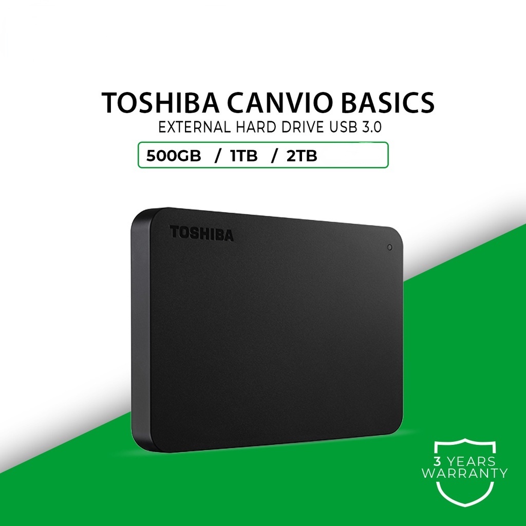 New ！Toshiba Canvio 500GB 1TB 2TB Portable External Hard Drive Hard Disk Storage