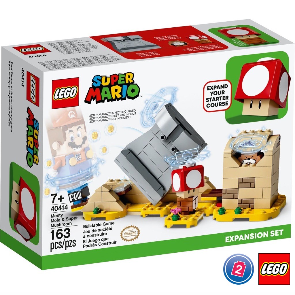 เลโก้ LEGO Super Mario 40414 Monty Mole &amp; Super Mushroom