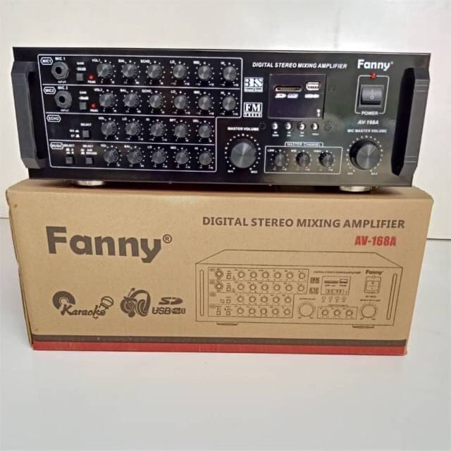 Fanny เพาเวอร์แอมป์ ขยายเสียง Power AMPlifier Bluetooth/USB/FM รุ่น AV-168A จัดส่งฟรี เก็บเงินปลายทา