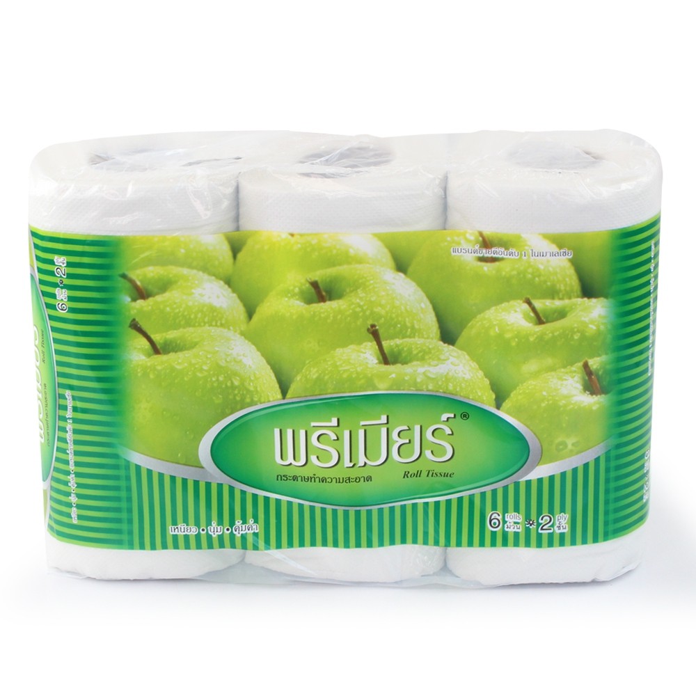 กระดาษชำระม้วน หนา 2 ชั้น 1 แพ็ค 6 ม้วน รุ่น 6-rolls-2ply-toilet-tissue-paper-05a-Boss