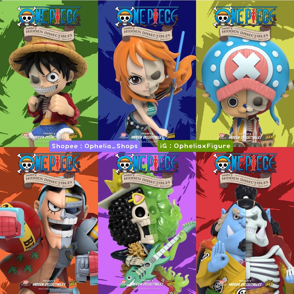 [แบบแยก] Mighty Jaxx One Piece vol.2 ลิขสิทธิ์แท้ ♥️ Freeny’s Hidden Dissectibles Luffy ลูฟี่ วันพีช