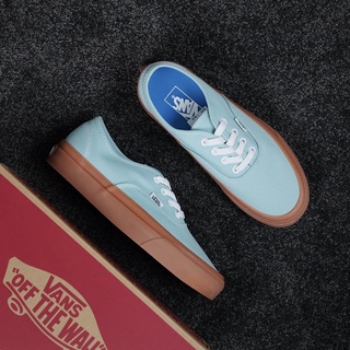 Vans รองเท้าผ้าใบลําลอง ข้อสั้น ของแท้ Matcha Raw Rubber Low-Top