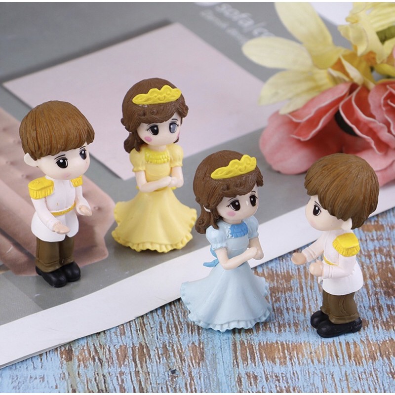 ตุ๊กตามินิ เจ้าชาย เจ้าหญิง set คู่2ตัว เจ้าชาย เจ้าหญิง ตุ๊กตาจิ๋ว ตุ๊กตามินิ