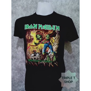 เสื้อยืดคอกลม สกรีนลาย IRON MAIDEN (รหัส 42)