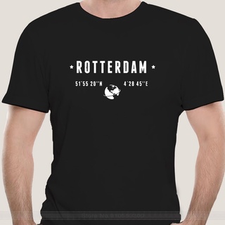 [COD]เสื้อยืด ผ้าฝ้าย 100% พิมพ์ลาย Rotterdam สไตล์วินเทจ แฟชั่นฤดูร้อน สําหรับผู้ชายS-5XL