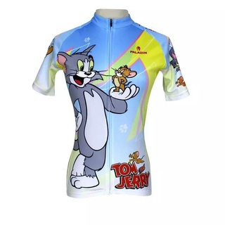 เสื้อปั่นจักรยานแขนสั้นลาย TOM AND JERRY (Pre-Order)