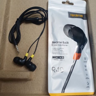 หูฟัง Realme Buds In-ear Earphone R40 เสียงดี นุ่มสบายหู หูฟัง เรียวมี เรียลมี