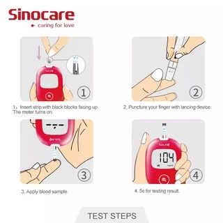 🔥Flash sale🔥 Sinocare AQ แผ่นตรวจวัดน้ำตาลในเลือด สำหรับ Sinocare AQ Smart แผ่นตรวจวัดน้ำตาล ที่ตัวน้ำตาลในเลือด
