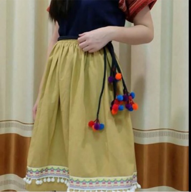 🌸สายผูกเอวปอมๆ ❤️ใช้แทนเข็มขัดได้เลยจ้า🌼เข็มขัดพื้นเมือง