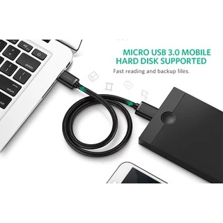 UGREEN รุ่น US130 สายเคเบิ้ล USB3.0 to Micro-B3.0 Gold-plated ความยาวสาย 0.25-2 เมตร