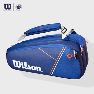 Wilson Wilson กระเป๋าเทนนิส French Open joint 2022 ใหม่กระเป๋าเป้แบบพกพาความจุสูง 9 แพ็ค