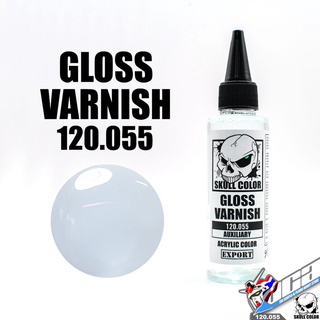 SKULL COLOR 120.055 GLOSS VANISH ACRYLIC 60ML AUXILIARY สีอะครีลิกสำหรับพลาสติก โมเดล VCA GUNDAM