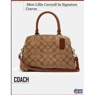 COACH Mini Lillie Carryall In Signature Canvas