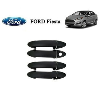 ครอบมือจับประตู Ford Fiesta สีดำด้าน