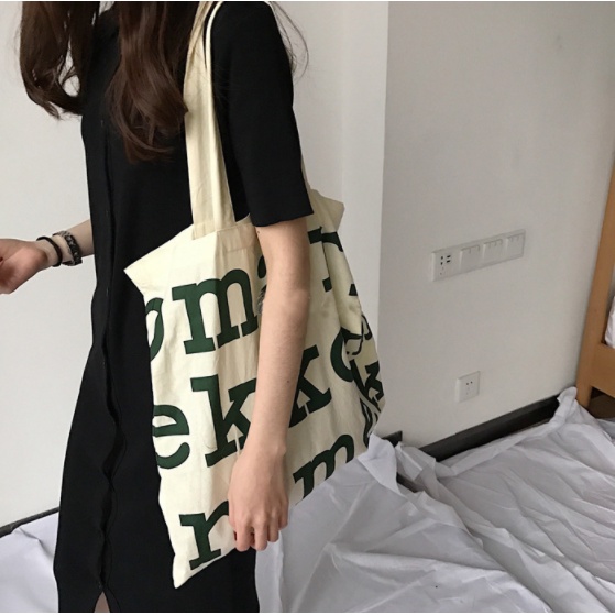 MONCHESTORE G214 MARIMEKO กระเป๋าผ้า สะพายข้าง ผ้าหนา
