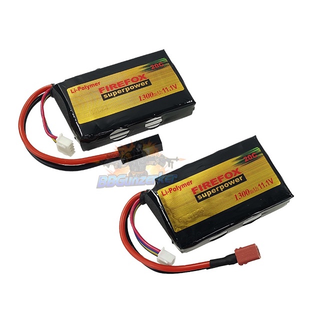 แบต Li-po Firefox 20c 1300mAh 11.1v(สำหรับกล่องแบต)