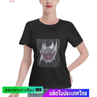 Illicit เสื้อยืดกีฬา Monster Hunter World T-Shirts Female Summer Short Sleeve Tee Casual Cotton Tees Popular T-shirts