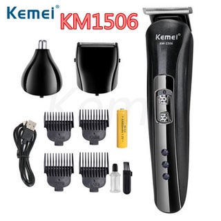 Kemei Km-1506 ปัตตาเลี่ยนตัดผมไร้สายสําหรับผู้ชาย