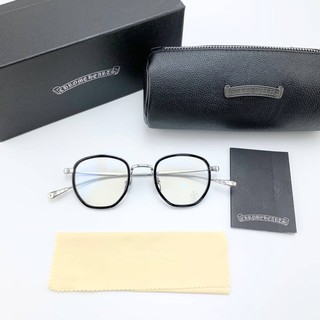 แว่นตา Chrome Heart Eyeglasses 1:1 สามารถนำไปตัดเลนส์เป็นแว่นสายตา หรือแว่นกรองแสงได้คะ Size : 47x46x135x145 mm