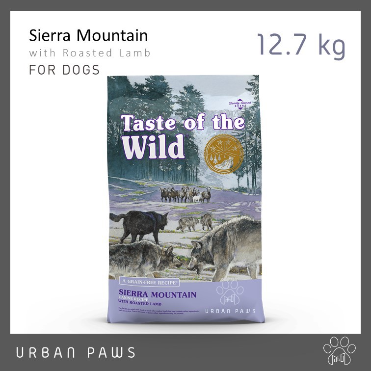 อาหารสุนัข Taste of The Wild - Sierra Mountain [Grain free] สูตรแกะย่าง 12.7 Kg.