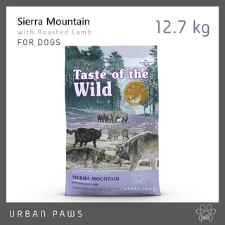 [EXP 06/2024] อาหารสุนัข Taste of The Wild - Sierra Mountain [Grain free] สูตรแกะย่าง 12.7 Kg.