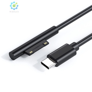 (HIK-Hot) สายชาร์จพาวเวอร์ซัพพลาย USB C PD ชาร์จเร็ว สําหรับ Microsoft Surface Pro 7 6 5 4