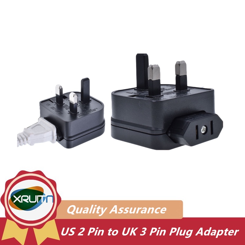 Travel Adapter Plug Converter US 2 Pin To UK BS 3 Pin พร้อมฟิวส์ China CN 2 Pin to UK 3 Pin Plug Ada