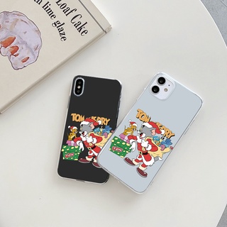 cat and mouse เคสไอโฟน 11 pro case cartoon iPhone 8พลัส 7 8 Plus Se2020 เคส X Xr Xs Max 14 13 12 11 promax phone cover