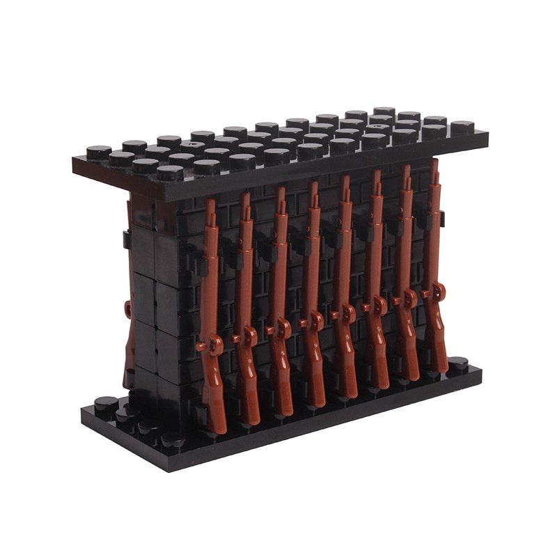 Lego ของเล่นเด็กตัวต่อ Weaponry Rack สองด้านชุดทหารเสริมการศึกษาเด็ก ...