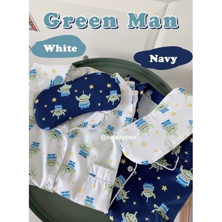 🛏 Twinkybox pajamas | ชุดนอน Green Man 💚 มี 2 ขนาด