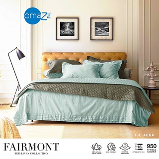 Omazz ปลอกหมอนหนุนมีปีก (2ชิ้น) Collection Fairmont รหัส Ice Aqua