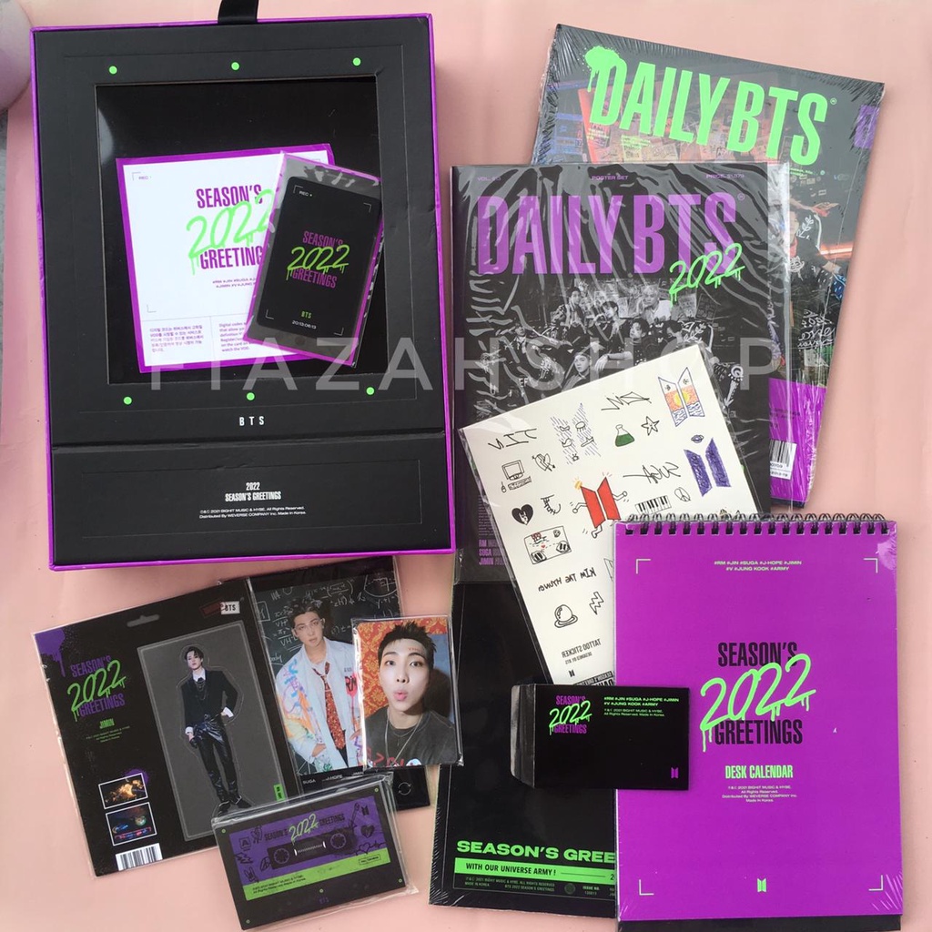 [READY] SHARING BTS SEASONS GREETINGS 2022 SG22 ชุดสมาชิก jimin jin RM namjoon Jhope photobook