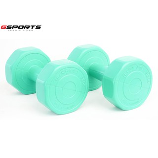 GSports ดัมเบลพลาสติก 3 kg แพ็คคู่ Dumbbell 3 kg x 2 รุ่น AD62521A x 2