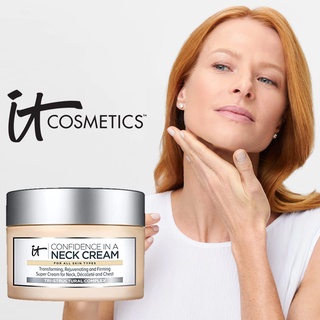 IT Cosmetics Confidence in a Neck Cream Moisturizer 80ml ครีมบำรุงผิวบริเวณลำคอสูตรลดริ้วรอยเหี่ยวย่นประสิทธิภาพสูงจากต่