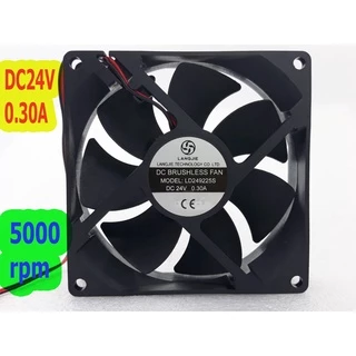 DC DC24V 0.35A 5000rpm พัดลมตู้เชื่อมความเร็วสูงลวดทองแดง 9225