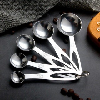 ช้อนตวง 5 ชิ้น ช้อนตวงสแตนเลส Measuring Spoon Set