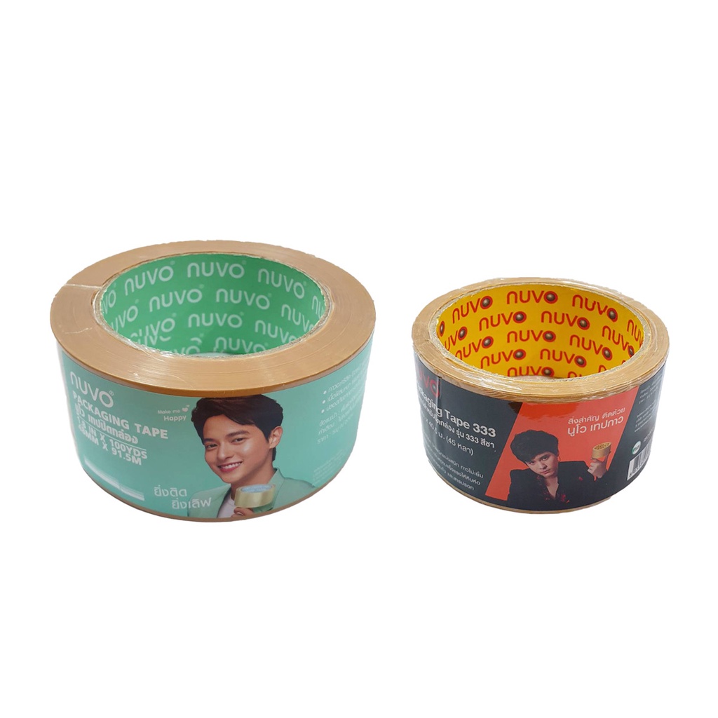 NUVO Packing Tape เทปปิดกล่อง สีชา