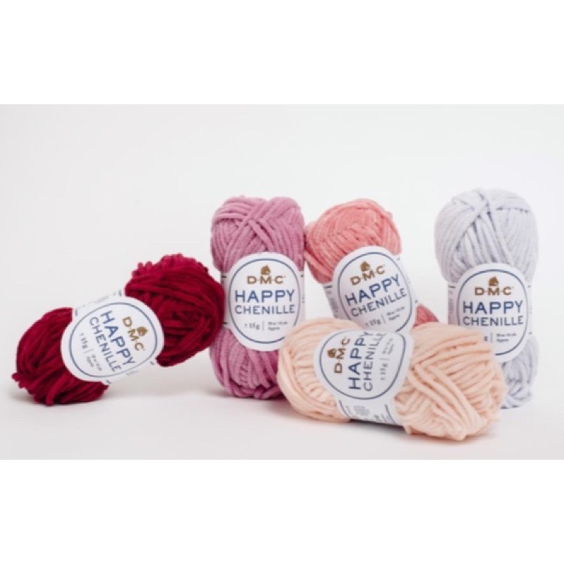 DMC Happy Chenille ไหมพรมกำมะหยี่ mini ขนาด 15g ถักตุ๊กตา Amigurumi ราคา ถูกที่สุด ดีลบีเคเค แกลเลอรีภาพที่ 2