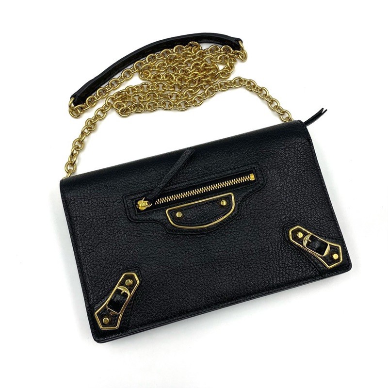 Balenciaga wallet on chain / woc metallic edge กระเป๋าของแท้ ส่งฟรี EMS ทั้งร้าน