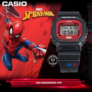 G-Shock x Marvel Avengers Collection DW-5600SPIDER-1 ของแท้ล้าน%