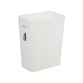 ถังขยะเหลี่ยม 9 ลิตรDKWHH-226P/6ขาวใส 9 liter square trash can DKWHH-226P / 6 white