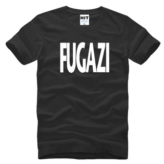 เสื้อยืดโอเวอร์ไซส์American Punk Band เพลง Fugazi Letter พิมพ์ Mens T เสื้อ Hot บุคลิกภาพ teeS-3XL