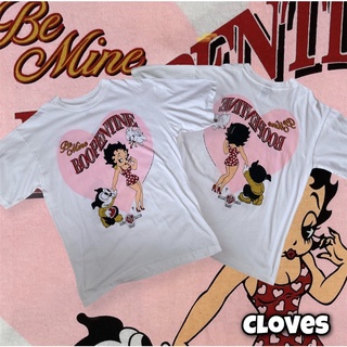 Cloves vintage T-shirt  BETTY Be mine Boopentine เสื้อยืดงานป้าย Wild Oats cotton100% UNISEX