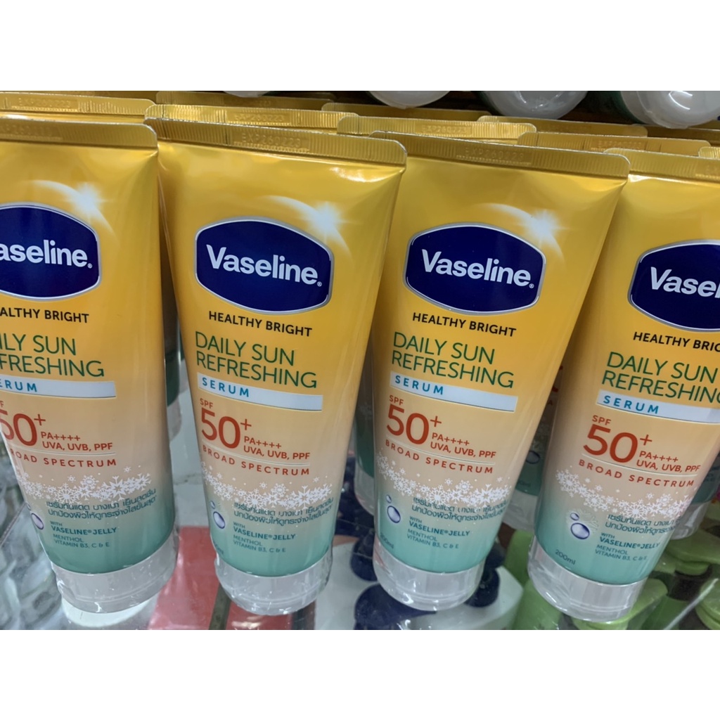 ครีมกันแดดสูตรเย็น ปริมาณ 200มล Vaseline healthy daily sun refreshing