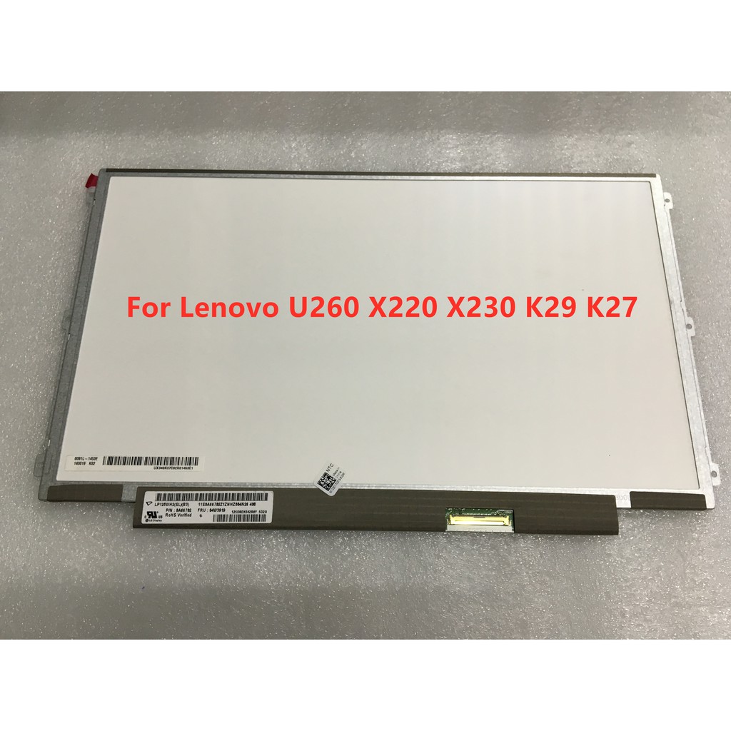 สําหรับ Lenovo U260 K27 X230 X220 X220i X220T X201T แล็ปท็อป LED หน้าจอ LCD 12.5 นิ้ว B125XW01 LP125