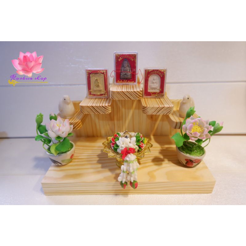 หิ้งพระ​ 5 ลำดับ​ บูชาตาไข่​ บูชาท้าวเวศ​สุวรรณ​ พระพิฆเนศ​ งานละเอียด​เคลือบเงาอย่างดี​